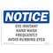 Signmission OSHA, Eye Irritant Wash Hands Frequently Avoid, 10in X 7in Rigid Plastic, 7" W, 10" L, Landscape OS-NS-P-710-L-12313 - alternate 1
